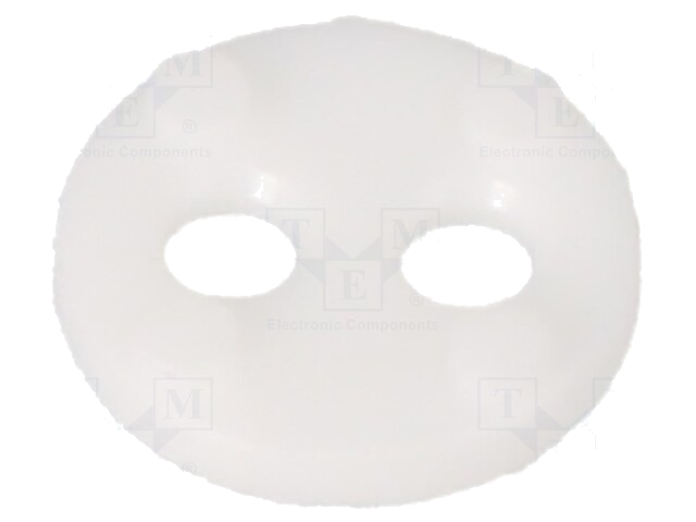 Afstandbus; LED; Øext: 6,4mm; ØLED: 3mm,5mm; L: 1,5mm; wit; UL94V-2 Afstandbus; LED; Øext: 6,4mm; ØLED: 3mm,5mm; L: 1,5mm; wit; UL94V-2